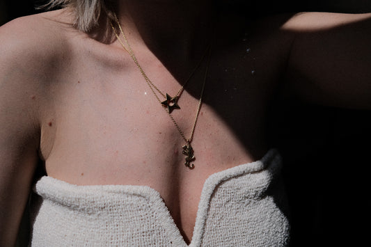 Pendants - Thick star - Gold plated