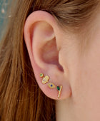 Hand stud earring g-p