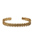 Brass multi dot cuff bracelet