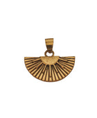 Pendant big fan brass