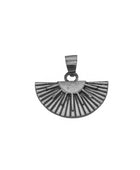 Pendant big fan white brass