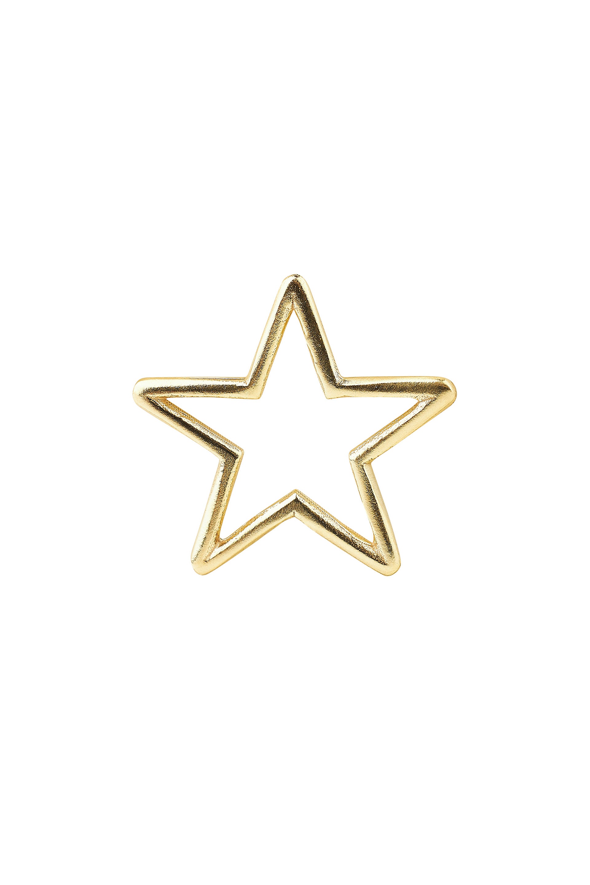 Pendants - Thin star big - Gold plated