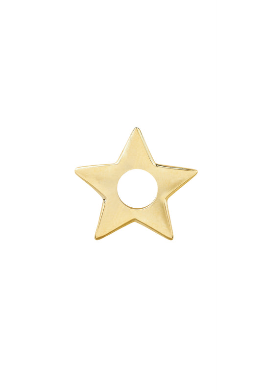 Pendants - Thick star - Gold plated