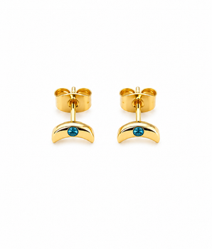 Universe moon stud brass/ g-p