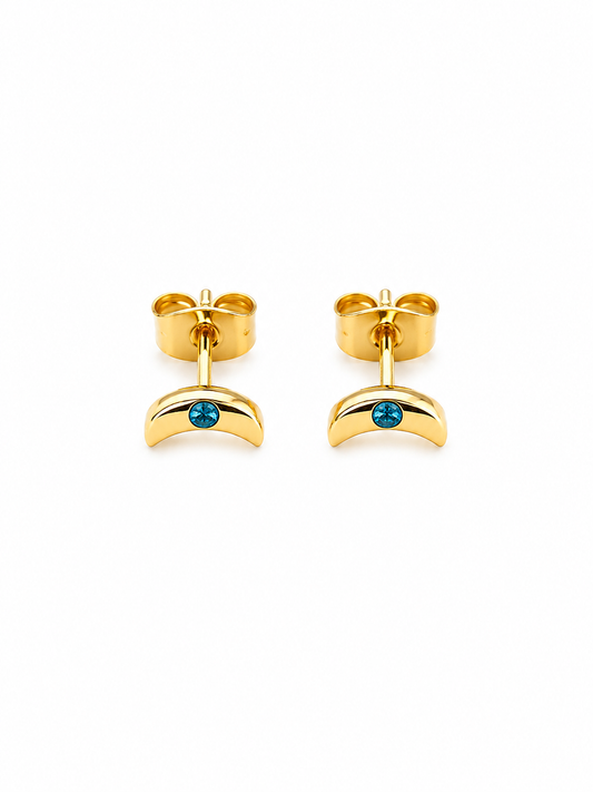 Universe moon stud brass/ g-p
