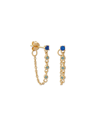 Blue night chain earring g-p