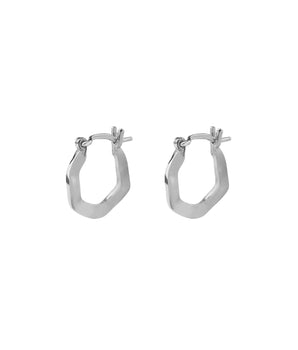 Oorbellen - Flat hoop - Silver