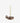 Stoneware candle holder beige