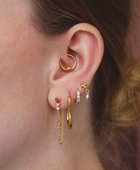 Oorbellen -  LoveLace - gold-plated