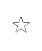 Pendants - thin star big - Silver