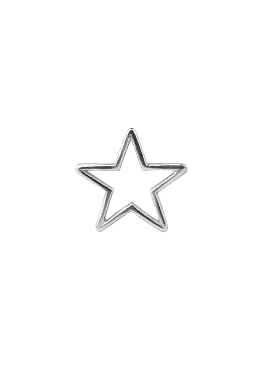 Pendants - thin star big - Silver