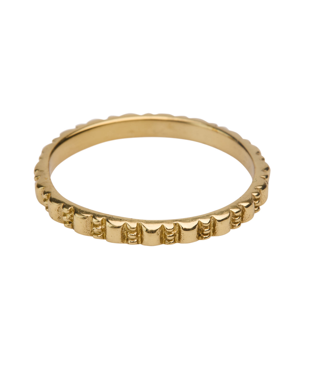 Brass bubble ring