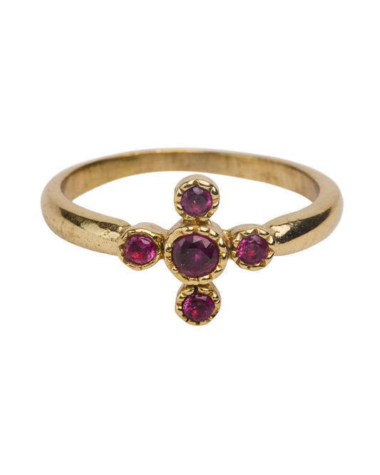Brass magic star ring