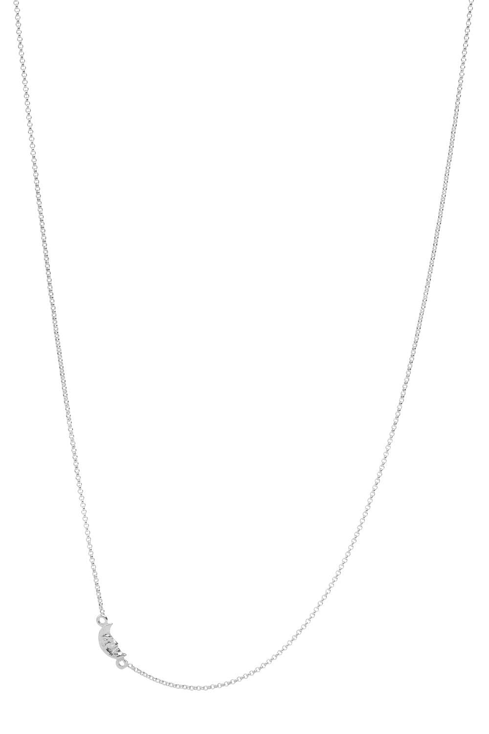 Silver necklace moon