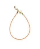 Bracelet peach moonstone with g-p lock