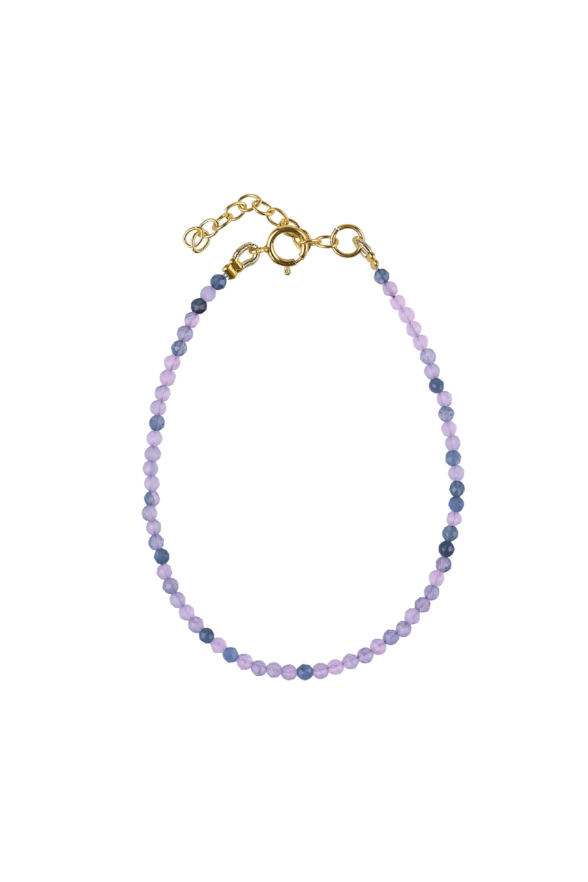 Bracelet amethyst with g-p lock