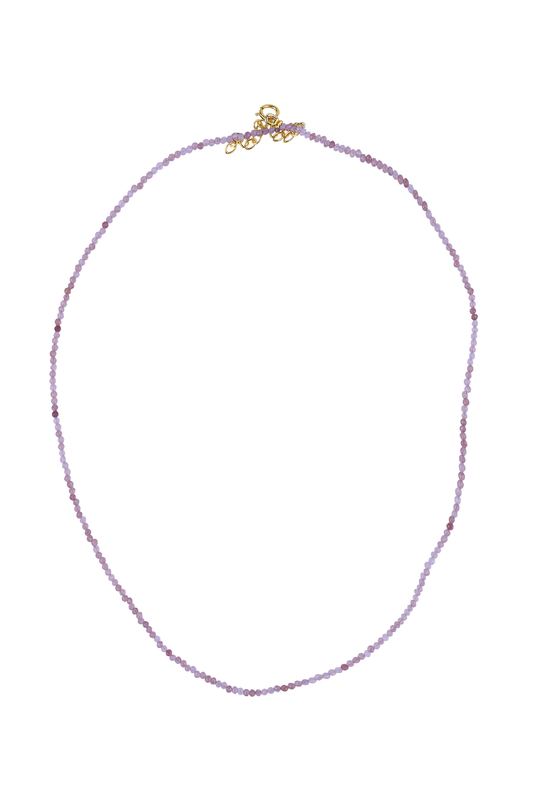 Necklace amethyst with g-p lock