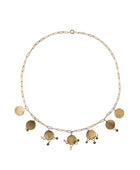 Coin necklace brass