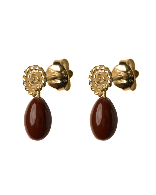 Resin bead earring g-p
