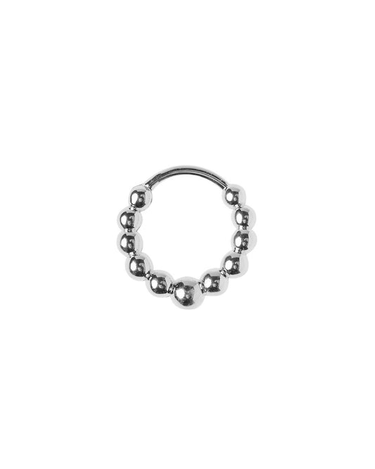 Silver bubble piercing