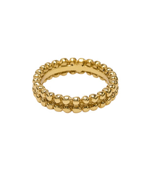 Brass double tiny ball ring