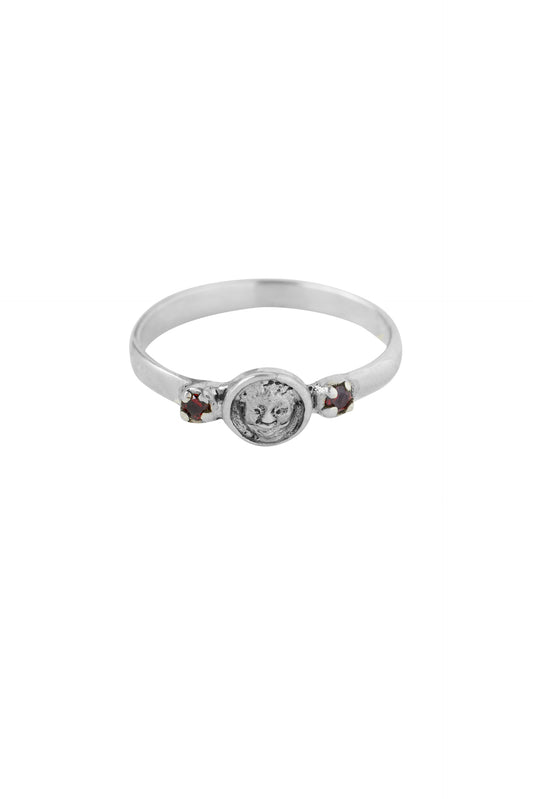 Xzota - Ringen - Happy face - Silver