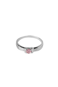 Xzota/ Ringen - Pink stone - Silver
