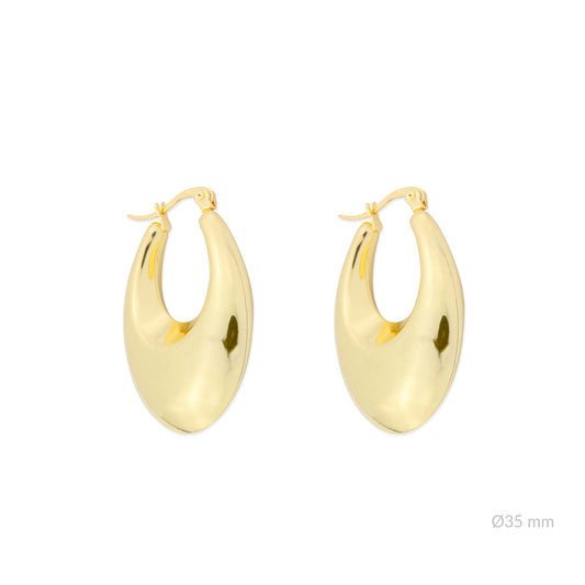 Chunky drop hoop g-p