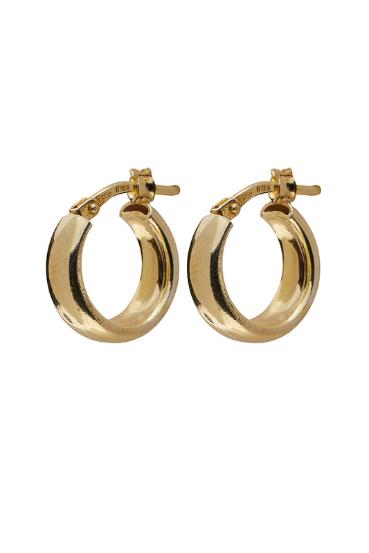 Tiny bold hoop g-p