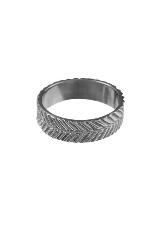 Silver palm leaf