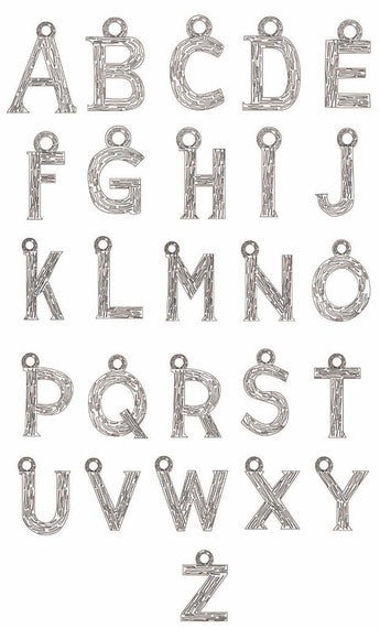 Xzota - Pendants - Bamboo letter B - Zilver