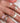 Silver pink baquette ring