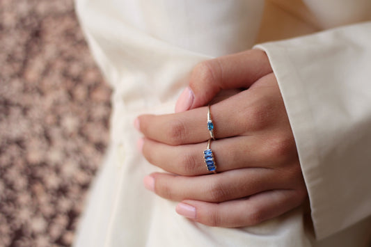 Ringen - Blue wire - Silver