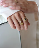 Ringen - Antique flower - Brass
