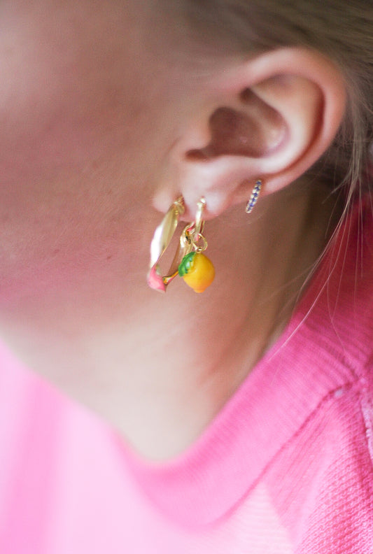 Pendants - Lemon charm - Gold plated