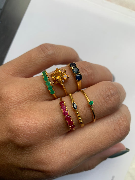 Xzota | Ringen | Emerald | 14K Goud