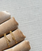 Oorbellen - Sun chain - Gold plated