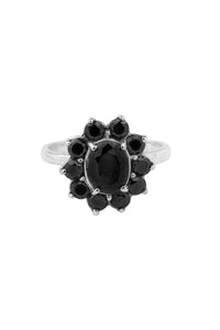 Xzota - Ringen - Zircon Flower - Silver