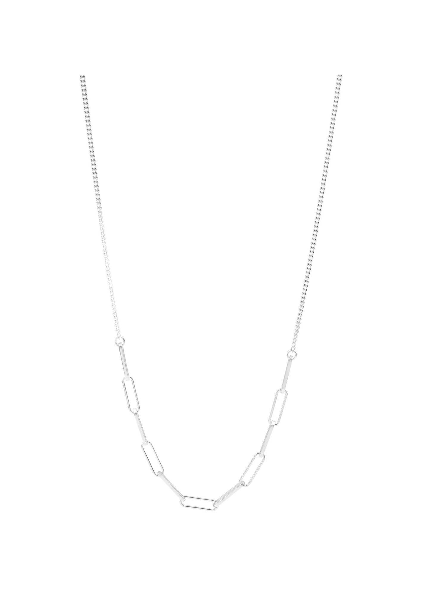 Kettingen - double chain square - Silver