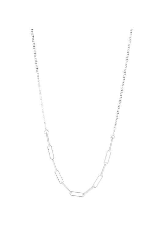 Kettingen - double chain square - Silver