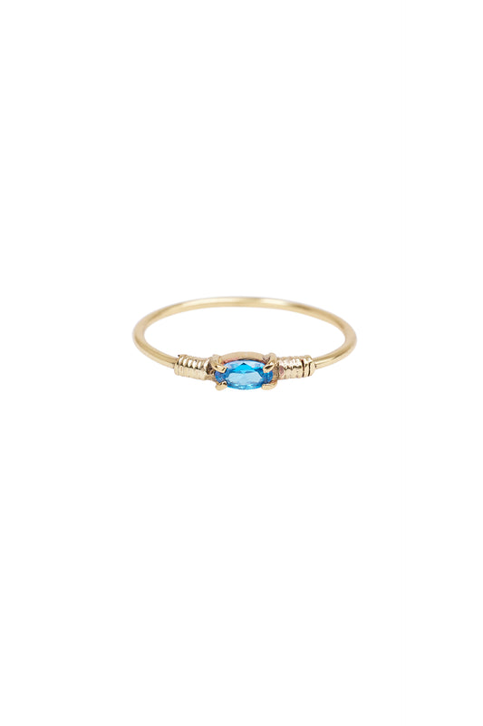 Xzota - Ringen - Blue wire - Brass