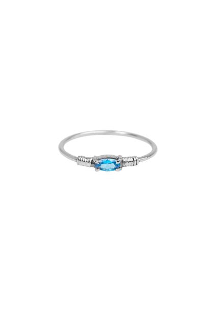 Xzota - Ringen - Blue wire - Zilver