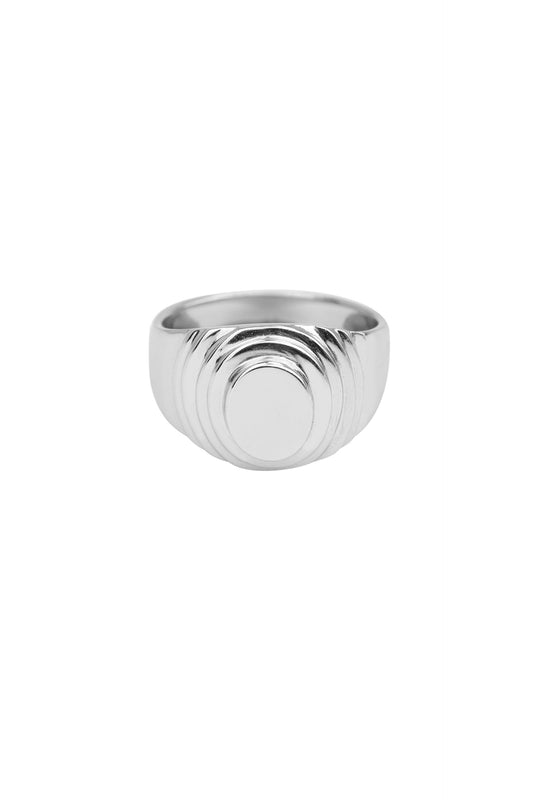 Xzota - Ringen - Round signet - Zilver