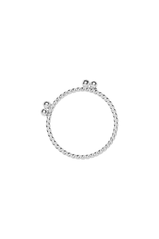 Xzota | Ringen | Twisted double dots | Zilver