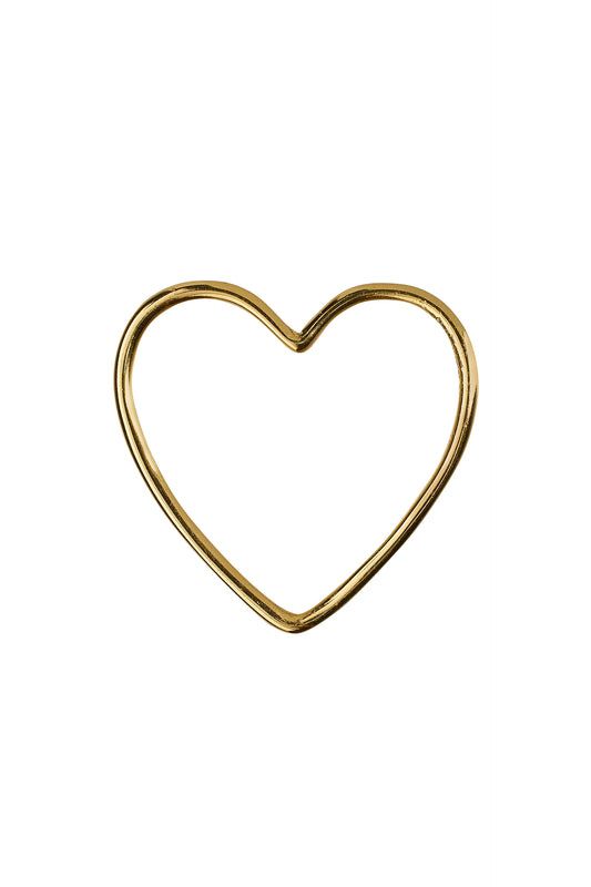 Pendants - Heart charm - Gold plated