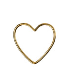 Pendants - Heart charm - Gold plated