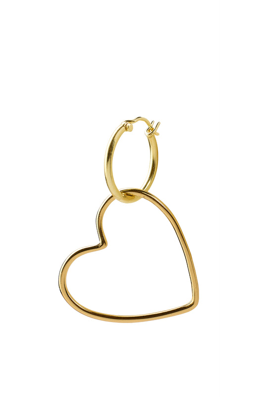 Pendants - Heart charm - Gold plated