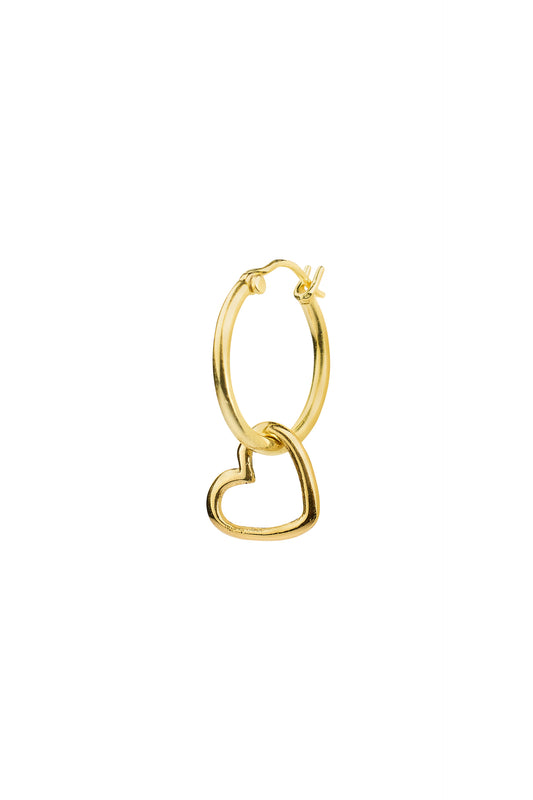Pendants - Heart charm small - Gold plated