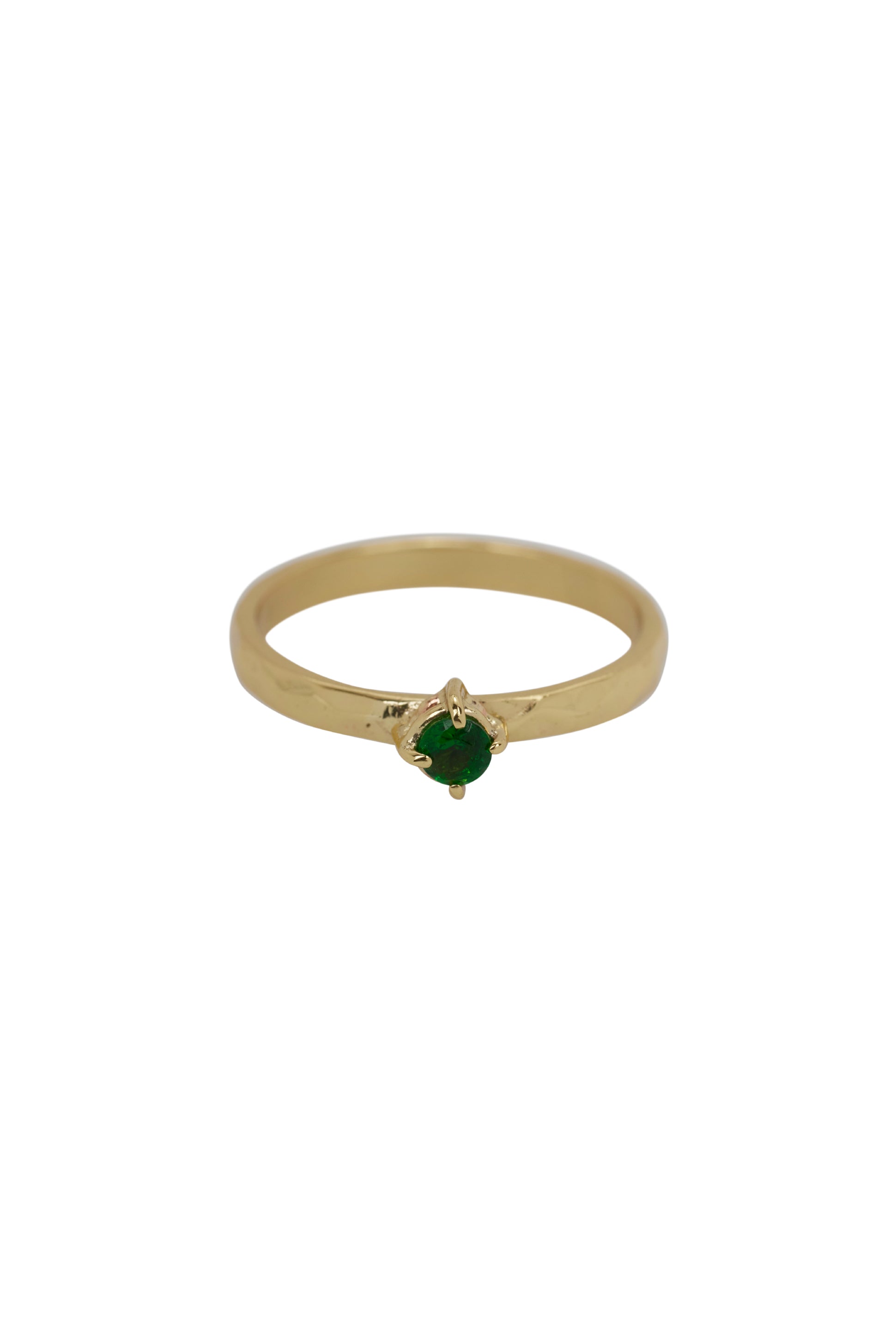 Xzota/ Ringen - Green zircon - Brass