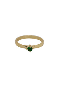 Xzota/ Ringen - Green zircon - Brass